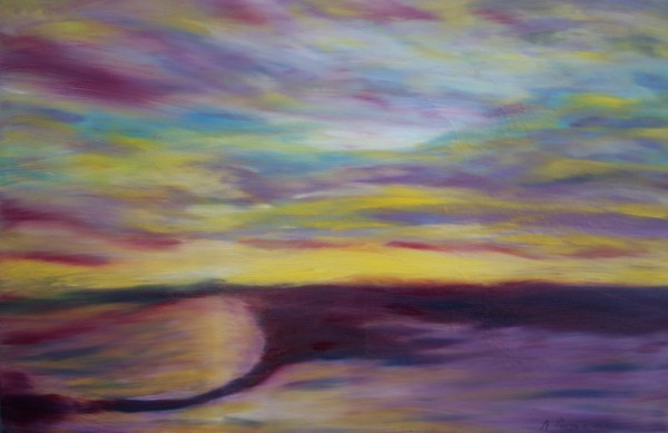 Refleksy 61 x 92cm tech olej na płótnie cena 750 zl.jpg
