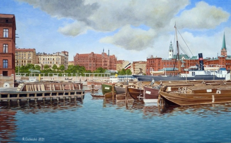 Szczecin 2 - Oberer Hafen ) , 50 x 80 , olej.JPG