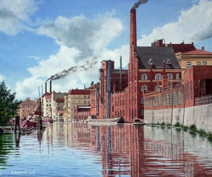 Szczecińska Wenecja , 50 x 60 , olej ..JPG