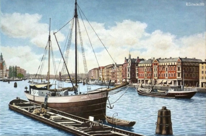 Szczecińskie Bulwary 2- 40 x 60 , olej.JPG