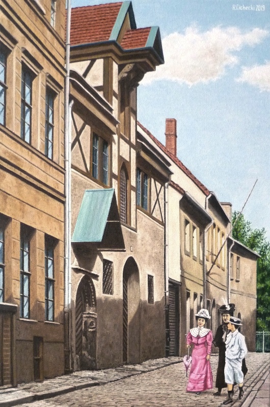 Ulica Rycerska , 60 x 40 , olej.JPG