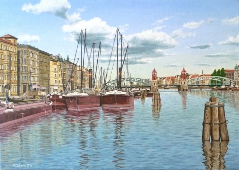 Szczecińskie Bulwary 3 , 50 x 70 , olej.JPG
