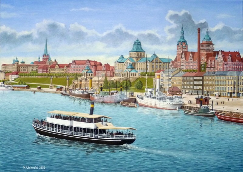 Szczecińskie Bulwary 8 , 50 x 70 , olej - 800.JPG