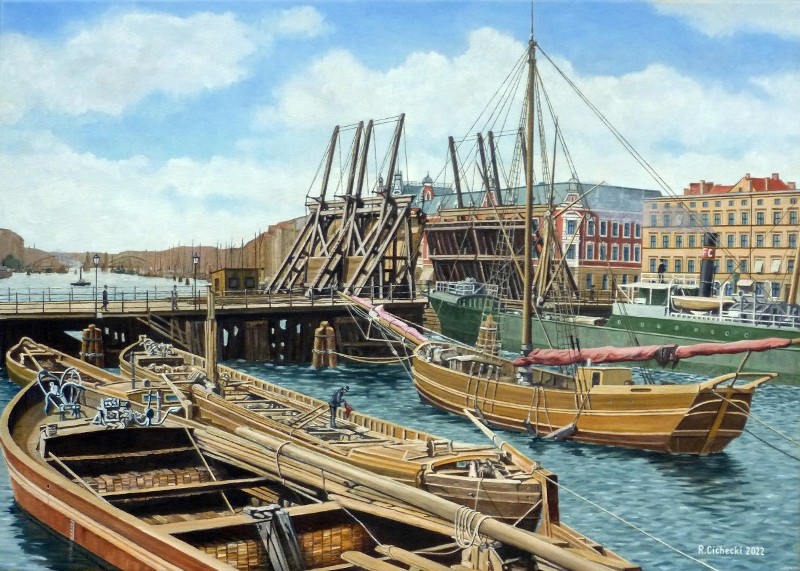 Szczecińskie Bulwary 10 [Stettin, Baumbrücke (1910), Szczecin  Most Kłodny] - Kopia.JPG