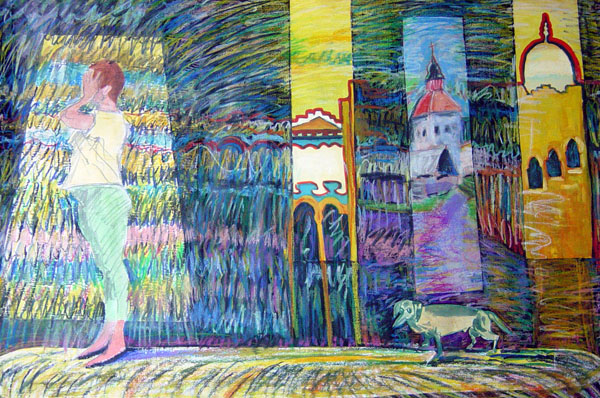 Waldemar Jarosz-Moja kobieta ma charakter- technika własna, 100x70 cm kopia.jpg