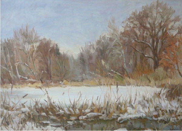 Kopia roztopy, olej, sklejka 50x69 cm, 2010r.jpg