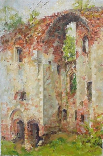 Kopia (2) ruiny zamku2, olej, płótno 60x40cm, 2011r.jpg